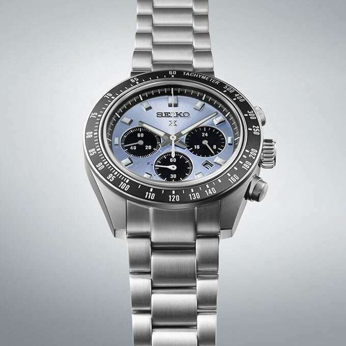 ROOK JAPAN:SEIKO PROSPEX SPEEDTIMER SOLAR CHRONOGRAPH LARGE SILVER & CRYSTAL BLUE MEN WATCH SBDL109,JDM Watch,Seiko Prospex