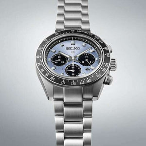 ROOK JAPAN:SEIKO PROSPEX SPEEDTIMER SOLAR CHRONOGRAPH LARGE SILVER & CRYSTAL BLUE MEN WATCH SBDL109,JDM Watch,Seiko Prospex