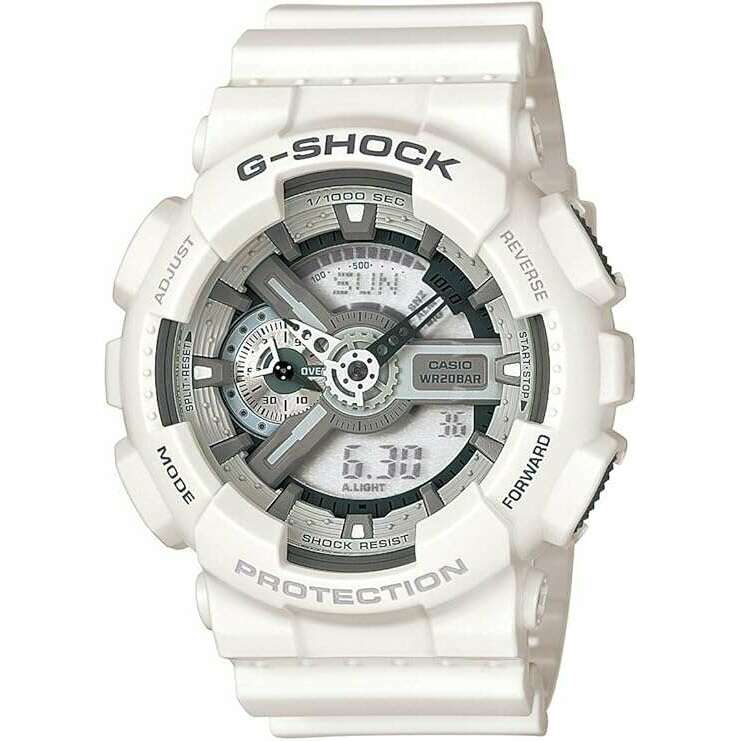 ROOK JAPAN:CASIO G-SHOCK DAY-DATE WHITE ANALOG DIGITAL MEN WATCH GA-110C-7AJF,JDM Watch,Casio G-Shock