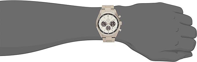 ORIENT NEO70'S SOLAR PANDA SILVER & MILKY WHITE MEN WATCH WV0041TX