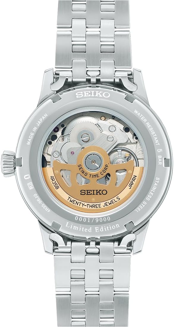 SEIKO PRESAGE COCKTAIL TIME STAR BAR LIMITED EDITION SILVER & BLACK MEN WATCH SARY245