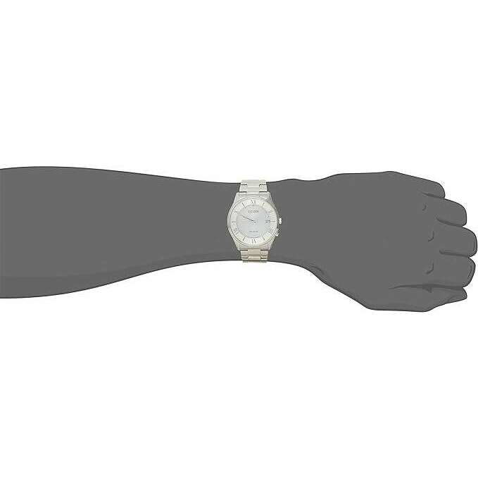ROOK JAPAN:CITIZEN COLLECTION ECO-DRIVE RADIO CONTROLLED SIMPLE ADJUST SILVER MEN WATCH AS1060-54A,JDM Watch,Citizen Collection