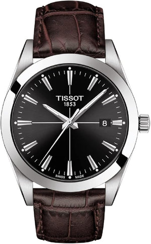 TISSOT T-CLASSIC 40MM CALF LEATHER STRAP IMPORT MEN WATCH T127.410.16.051.01