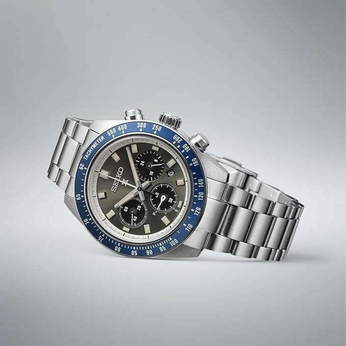 ROOK JAPAN:SEIKO PROSPEX SPEEDTIMER SOLAR CHRONOGRAPH LARGE SILVER & BLUE MEN WATCH SBDL111,JDM Watch,Seiko Prospex