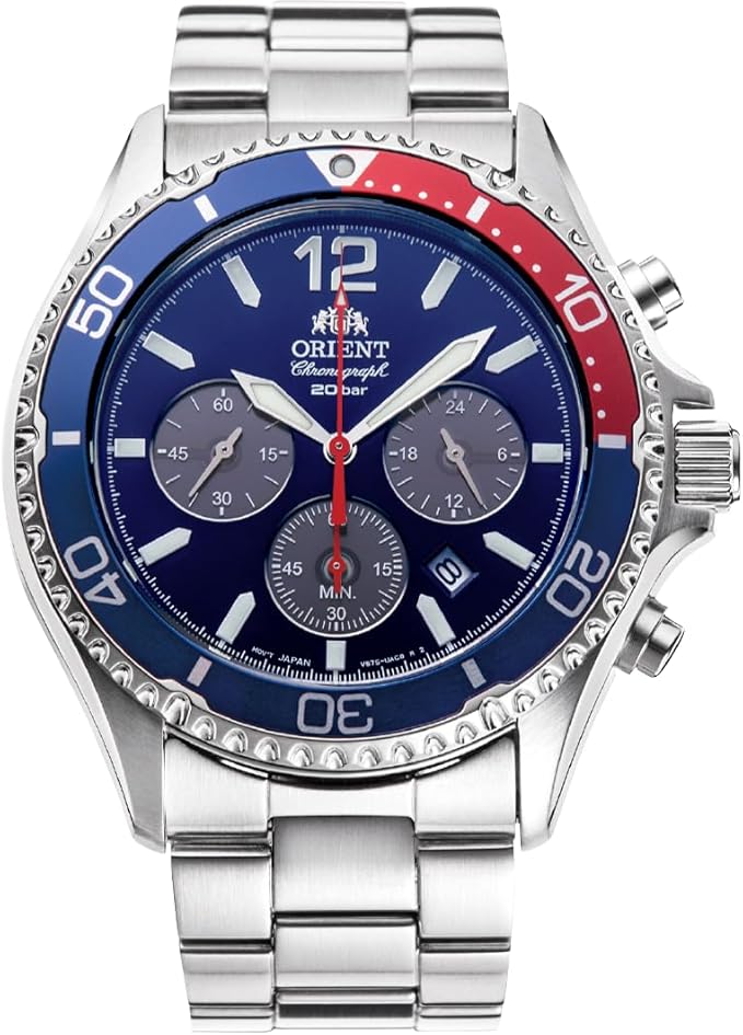 ORIENT SPORTS MAKO SOLAR CHRONOGRAPH MEN WATCH RA-TX0201L10B