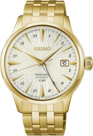 SEIKO PRESAGE COCKTAIL TIME AUTOMATIC GMT 40.5 MM MEN WATCH HCB004J