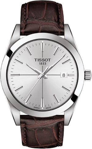 TISSOT T-CLASSIC 40MM CALF LEATHER STRAP IMPORT MEN WATCH T127.410.16.031.01