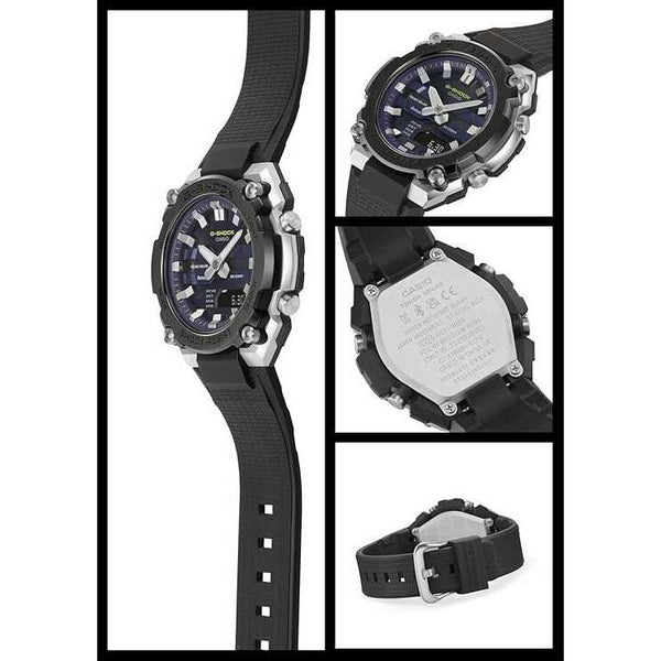 CASIO G-SHOCK G-STEEL BLUETOOTH SOLAR BLACK & NAVY BLUE MEN WATCH