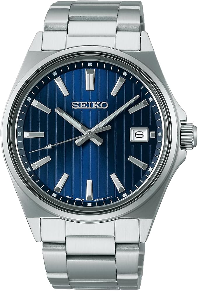 SEIKO SELECTION S SERIES STAINLESS STEEL SILVER & BLUE MEN WATCH SBTH003