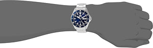 ORIENT MAKO DIVER WATCH AUTOMATIC SILVER & NAVY BLUE MEN WATCH RN-AA0007L