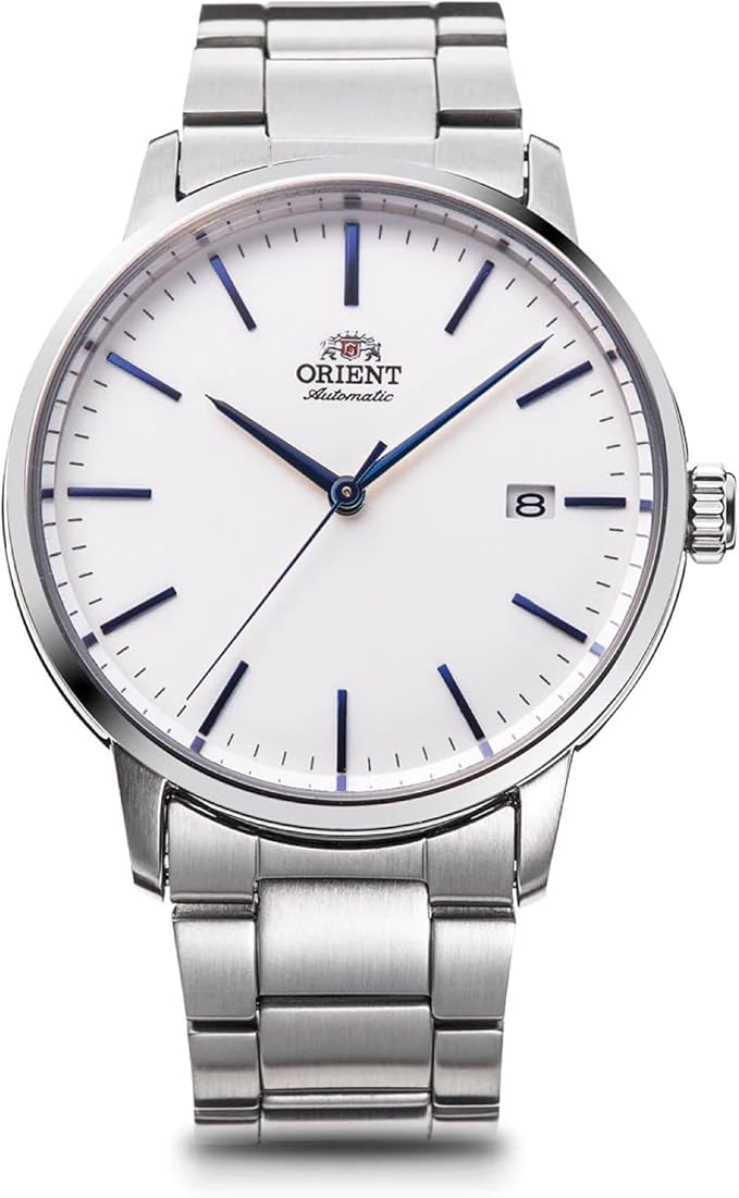 ORIENT BASIC CONCEPT AUTOMATIC CLASSIC SILVER & WHITE MEN WATCH RN-AC0E02S
