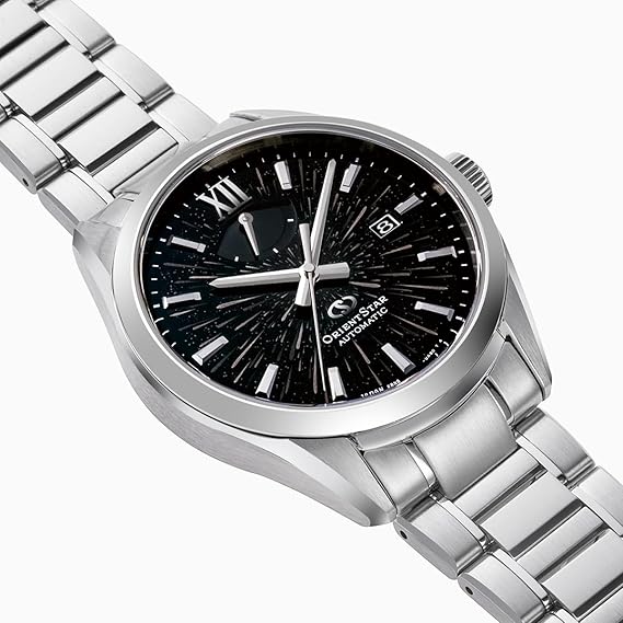 ORIENT STAR M34 F8 MECHANICAL AUTOMATIC SILVER & BLACK MEN WATCH (LIMITED 80) RK-BX0007B