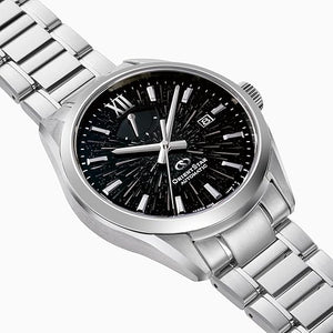 ORIENT STAR M34 F8 MECHANICAL AUTOMATIC SILVER & BLACK MEN WATCH (LIMITED 80) RK-BX0007B