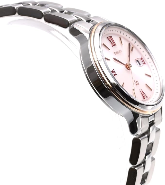 ORIENT IO SOLAR SILVER & GOLD PINK WOMEN WATCH RN-WG0006P