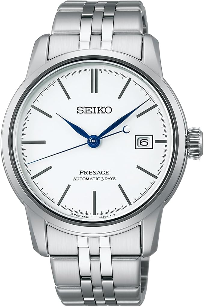 SEIKO PRESAGE CRAFTSMANSHIP AUTOMATIC ENAMEL DIAL SILVER MEN WATCH SARX105