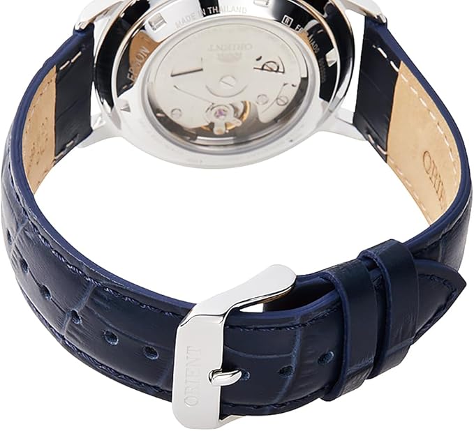 ORIENT BASIC CONCEPT AUTOMATIC CLASSIC LEATHER STRAP NAVY MEN WATCH RN-AC0E04L