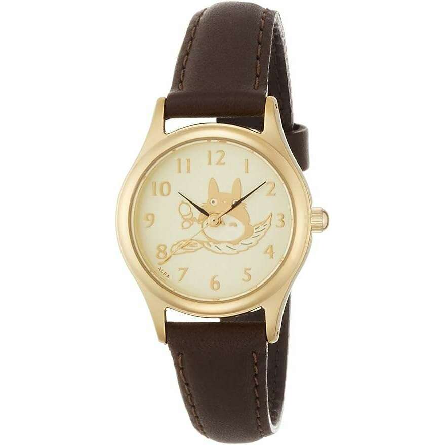 ROOK JAPAN:ALBA GHIBLI COLLABORATION MY NEIGHBOR TOTORO MODEL LEATHER STRAP LADIES WATCH ACCK401,Fashion Watch,ALBA