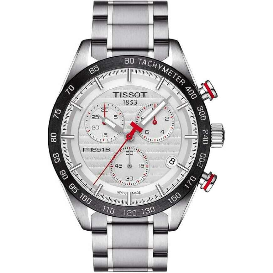 TISSOT PRS 516 QUARTZ CHRONOGRAPH 42 MM MEN WATCH T100.417.11.031.00