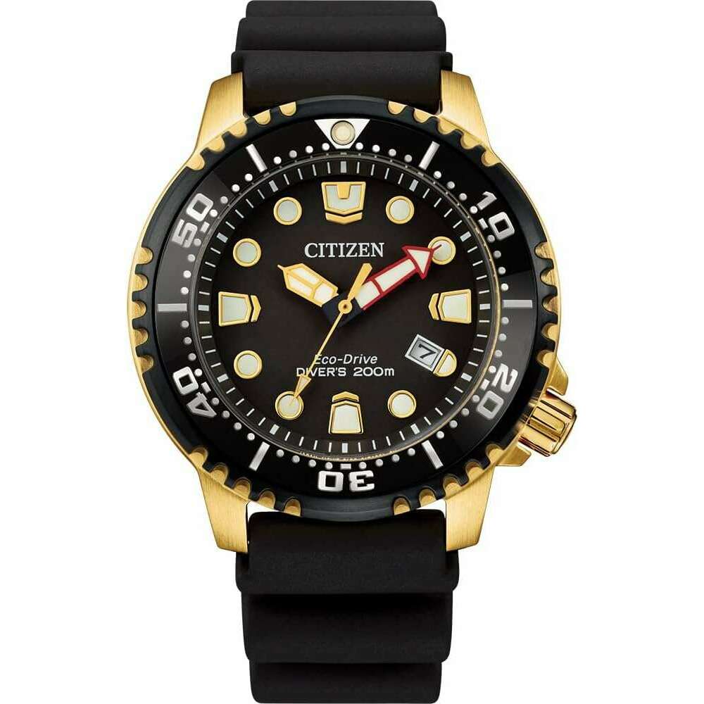 ROOK JAPAN:CITIZEN PROMASTER ECO DRIVE DIVER'S 200M BLACK & GOLD MEN WATCH BN0152-06E,JDM Watch,Citizen Promaster