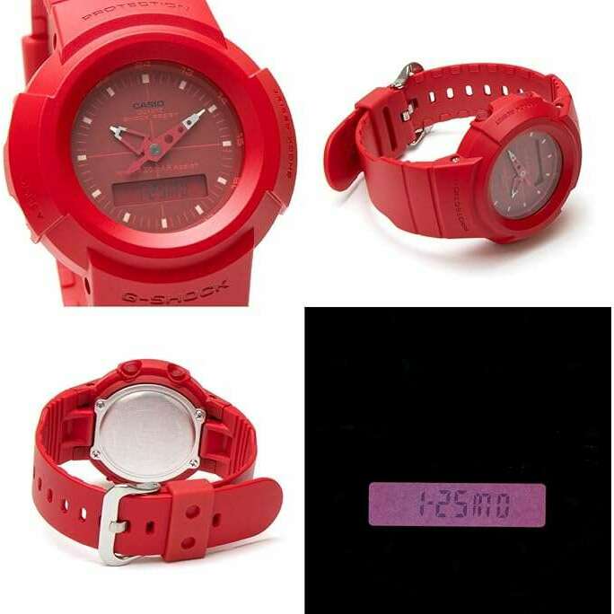ROOK JAPAN:CASIO G-SHOCK AW500 FIRST ANALOG RE-EDITION RED ANALOG DIGITAL MEN WATCH AW-500BB-4E,JDM Watch,Casio G-Shock
