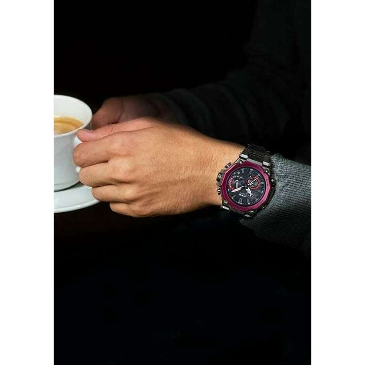 ROOK JAPAN:CASIO G-SHOCK MT-G BLUETOOTH RADIO SOLAR DUAL CORE GUARD GREY & RED MEN WATCH MTG-B2000BD-1A4JF,JDM Watch,Casio G-Shock