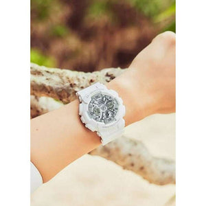 ROOK JAPAN:CASIO G-SHOCK DAY-DATE WHITE ANALOG DIGITAL LADIES WATCH GMA-S120VA-7AJF,JDM Watch,Casio G-Shock
