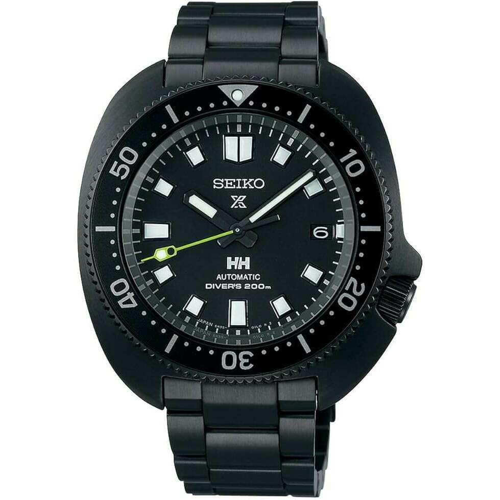 ROOK JAPAN:SEIKO PROSPEX MECHANICAL DIVER'S 1970 HELLY HANSEN COLLAB MODEL BLACK MEN WATCH SBDC181,JDM Watch,Seiko Prospex