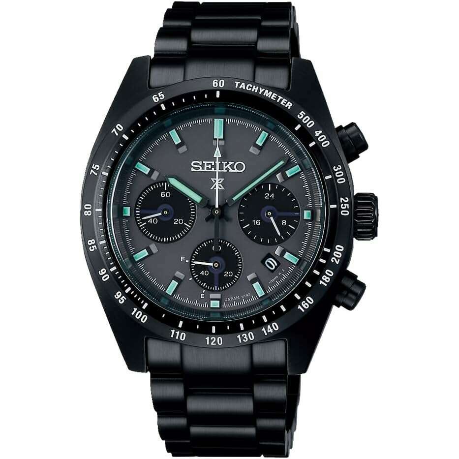 ROOK JAPAN:SEIKO PROSPEX SPEEDTIMER SOLAR CHRONOGRAPH BLACK MEN WATCH SBDL103,JDM Watch,Seiko Prospex