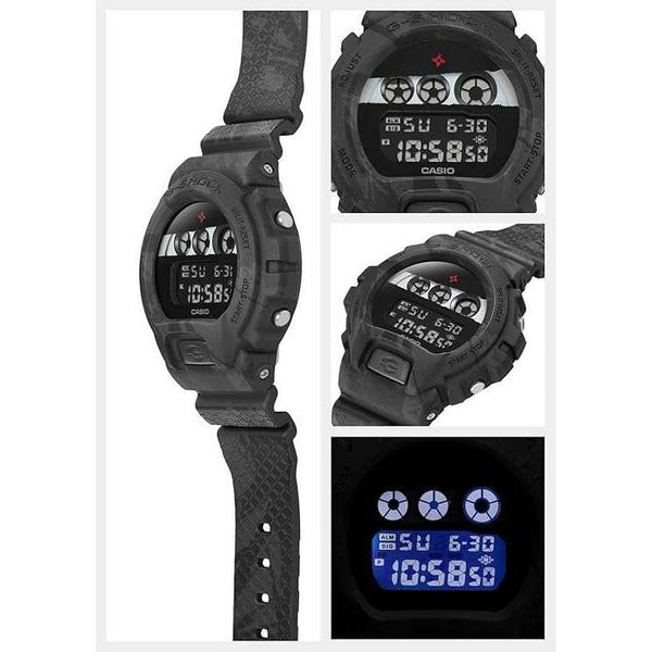 CASIO G-SHOCK NINJA MOTIF MODEL DIGITAL DIAL BLACK RESIN STRAP MEN