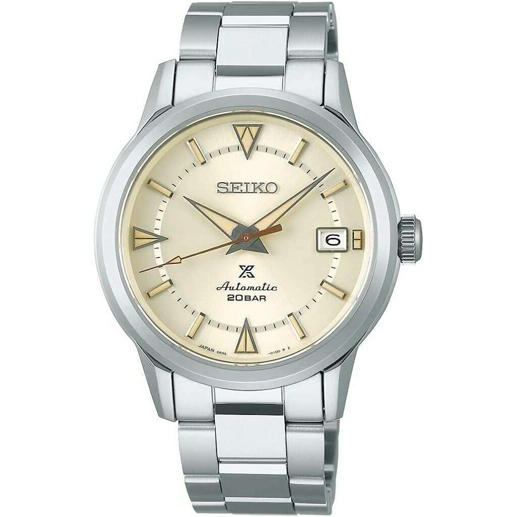 ROOK JAPAN:SEIKO PROSPEX AUTOMATIC YELLOW DIAL SILVER MEN WATCH SBDC145,JDM Watch,Seiko Prospex