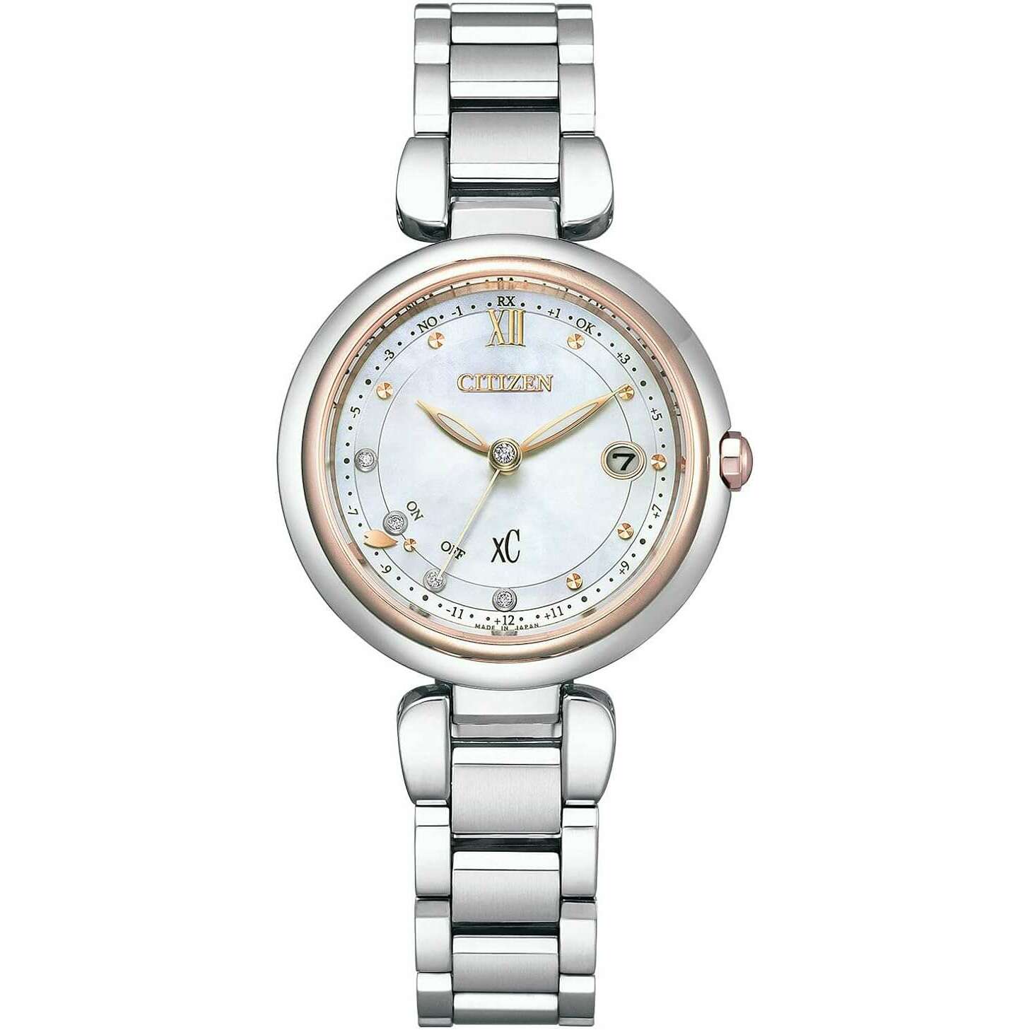 ROOK JAPAN:CITIZEN XC MIZU COLLECTION FLORET DIAMOND MODEL SILVER STRAP LADIES WATCH ES9466-65W,JDM Watch,Citizen xC