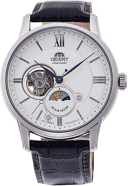 ORIENT SUN&MOON CLASSIC SEMI SKELETON MEN WATCH RA-AS0005S00B