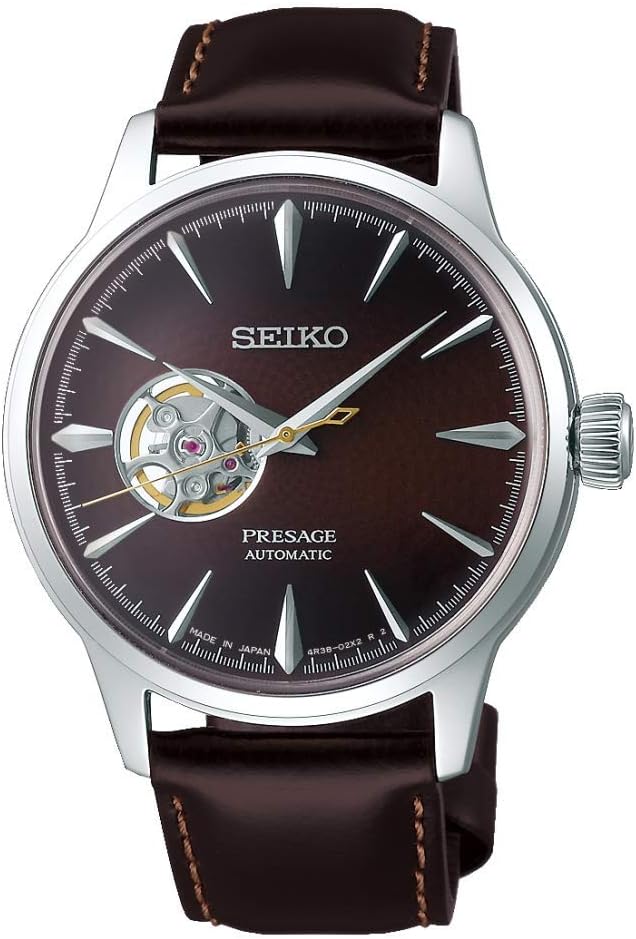 SEIKO PRESAGE COCKTAIL TIME MIDNIGHT STINGER WITH OPEN HEART MEN WATCH SSA407J1