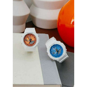 ROOK JAPAN:CASIO G-SHOCK PRECIOUS HEART SELECTION MID-SIZE MODEL WHITE & ORANGE LADIES WATCH GMA-S2100WS-7AJF,JDM Watch,Casio G-Shock
