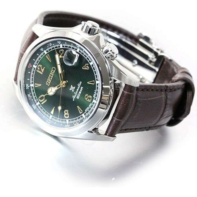 ROOK JAPAN:SEIKO PROSPEX ALPINIST MECHANICAL AUTOMATIC LEATHER BELT BROWN & GREEN MEN WATCH SBDC091,JDM Watch,Seiko Prospex