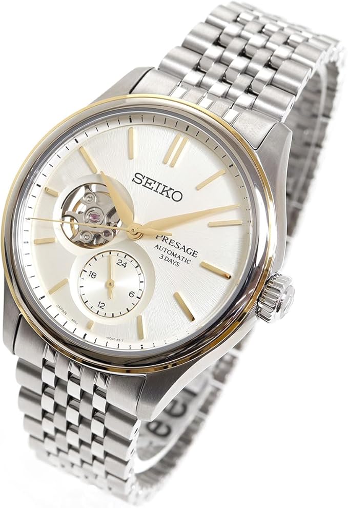 SEIKO PRESAGE CLASSIC SERIES MECHANICAL AUTOMATIC SILVER MEN WATCH SARJ010