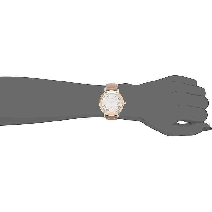 ROOK JAPAN:CITIZEN XC HIKARI COLLECTION ECO-DRIVE SOLAR BEIGE LEATHER STRAP LADIES WATCH EO1203-03A,JDM Watch,Citizen xC