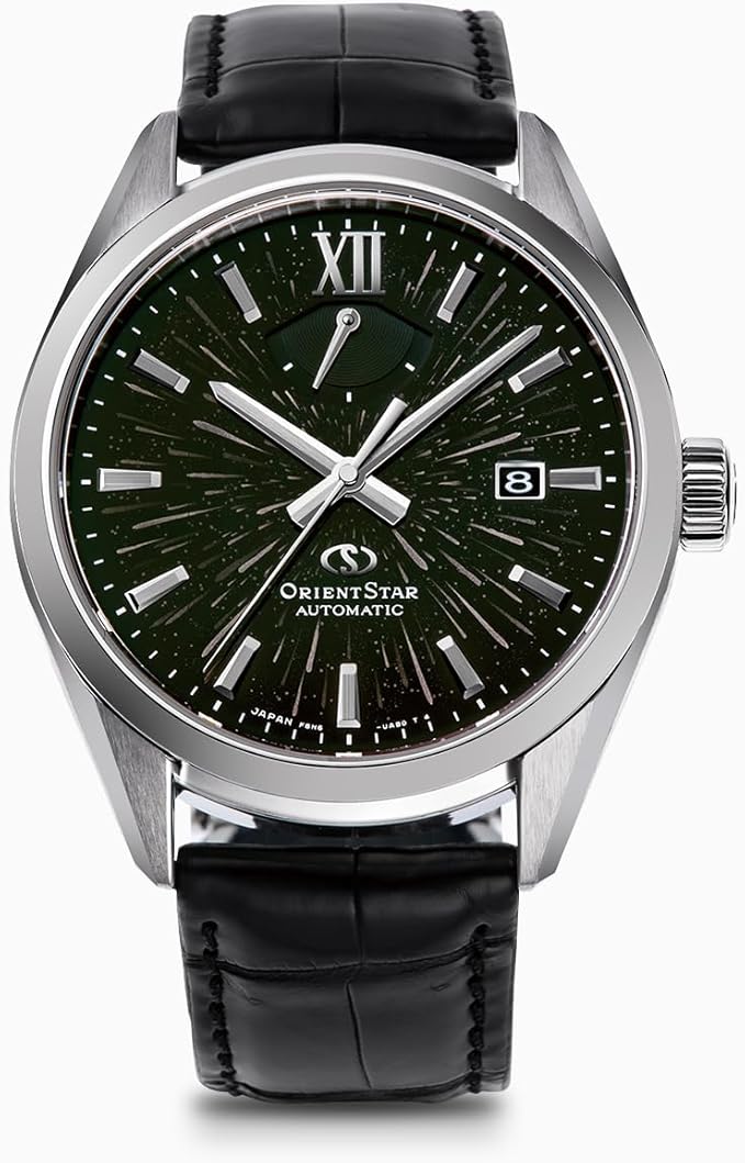 ORIENT STAR M34 F8 MECHANICAL AUTOMATIC SILVER & BLACK MEN WATCH (LIMITED 80) RK-BX0007B