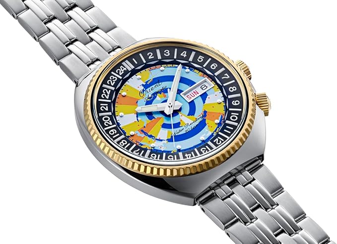 ORIENT WORLDMAP REVIVAL 75TH ANNIVERSARY MULTICOLORED MEN WATCH (LIMITED 500) RN-AA0E08Y