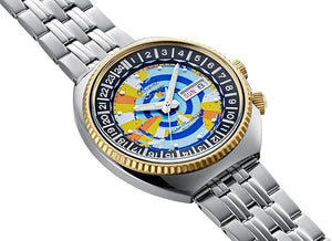ORIENT WORLDMAP REVIVAL 75TH ANNIVERSARY MULTICOLORED MEN WATCH (LIMITED 500) RN-AA0E08Y