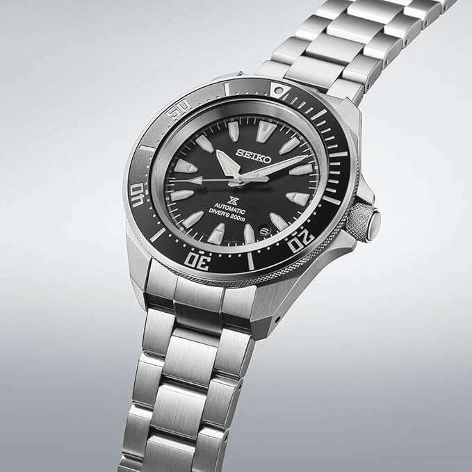 ROOK JAPAN:SEIKO PROSPEX SAMURAI DIVER SCUBA AUTOMATIC SILVER & BLACK MEN WATCH SBDY131,JDM Watch,Seiko Prospex