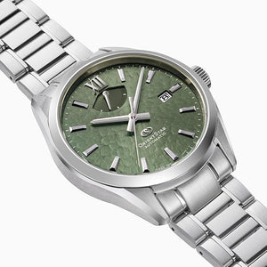 ORIENT STAR M34 F8 MECHANICAL AUTOMATIC SILVER & GREEN MEN WATCH RK-BX0005E