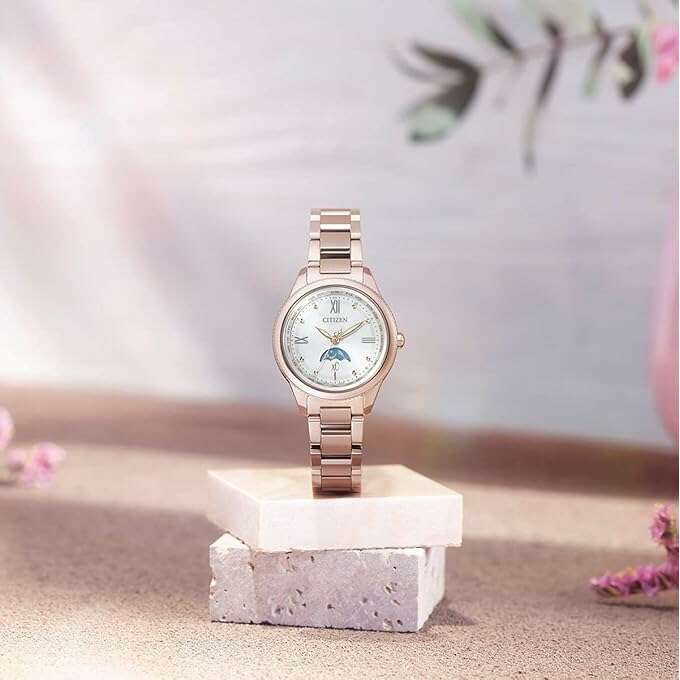 ROOK JAPAN:CITIZEN XC DAICHI COLLECTION ECO-DRIVE SOLAR RADIO PINK STRAP LADIES WATCH EE1004-57A,JDM Watch,Citizen xC