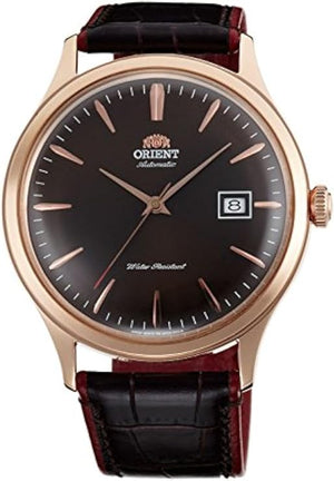 ORIENT BAMBINO AUTOMATIC 42 MM LEATHER STRAP MEN WATCH SAC08001T0