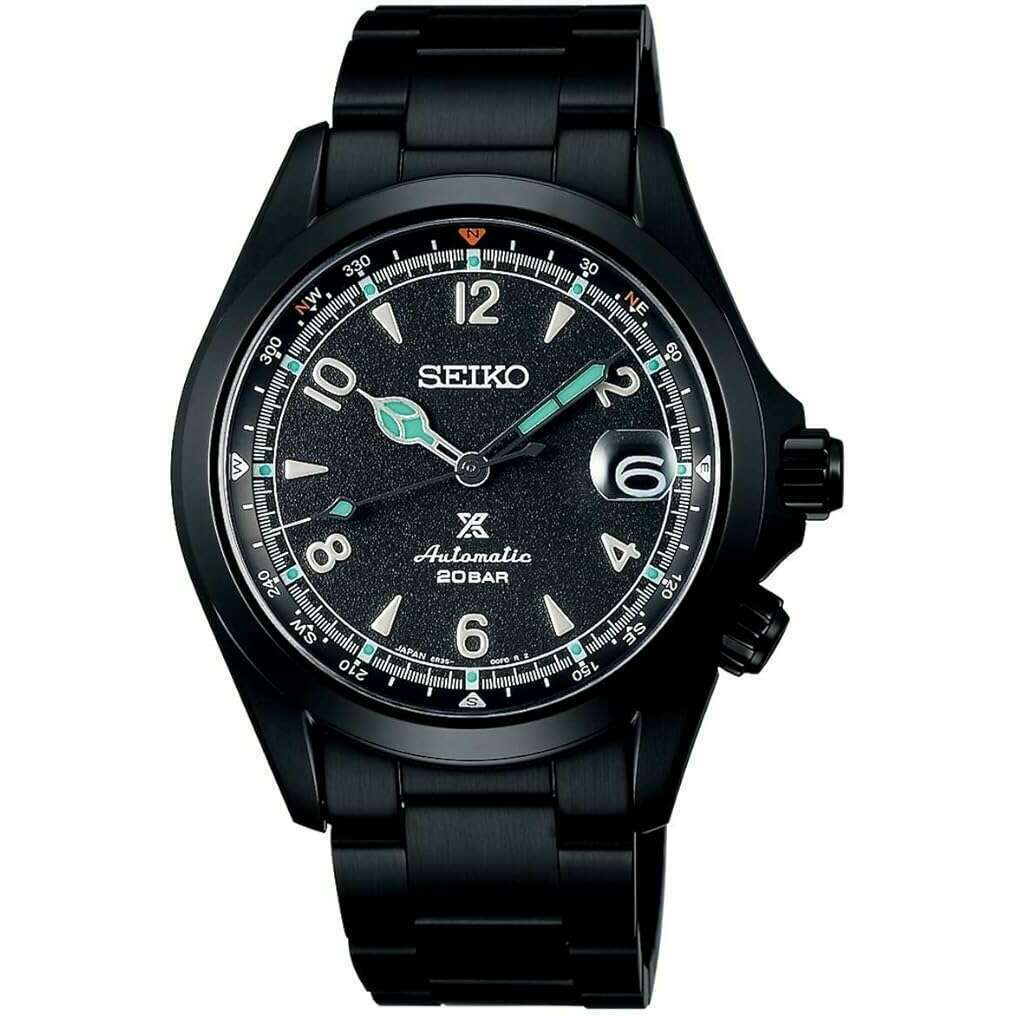 SEIKO PROSPEX THE BLACK SERIES ALPINIST MECHANICAL AUTOMATIC BLACK