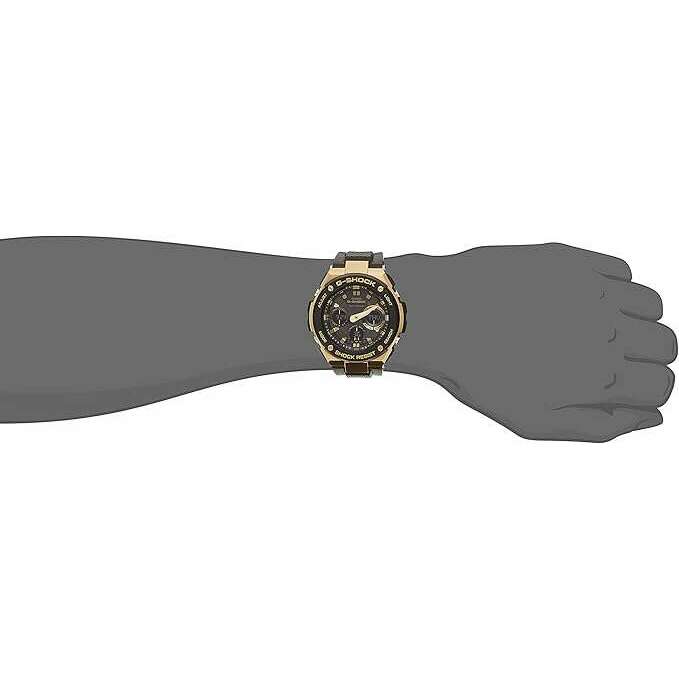 ROOK JAPAN:CASIO G-SHOCK G-STEEL RADIO SOLAR DAY-DATE BLACK & GOLD MEN WATCH GST-W100G-1AJF,JDM Watch,Casio G-Shock