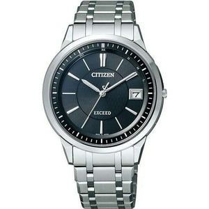 ROOK JAPAN:CITIZEN EXCEED ECO-DRIVE RADIO CONTROLLED PERFEX SILVER & BLACK MEN WATCH EBG74-5025,JDM Watch,Citizen Exceed