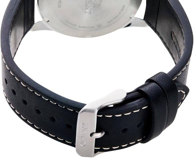 ORIENT AUTOMATIC FLIGHT BLACK LEATHER STRAP MEN WATCH RN-AC0H03B