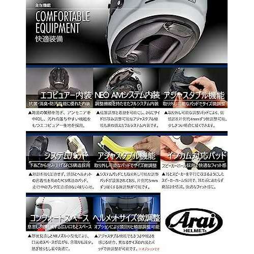 ROOK JAPAN:Arai Rapide Neo Full Face Motorcycle Helmet RAPIDE-NEO_FBK61,,Arai Helmet