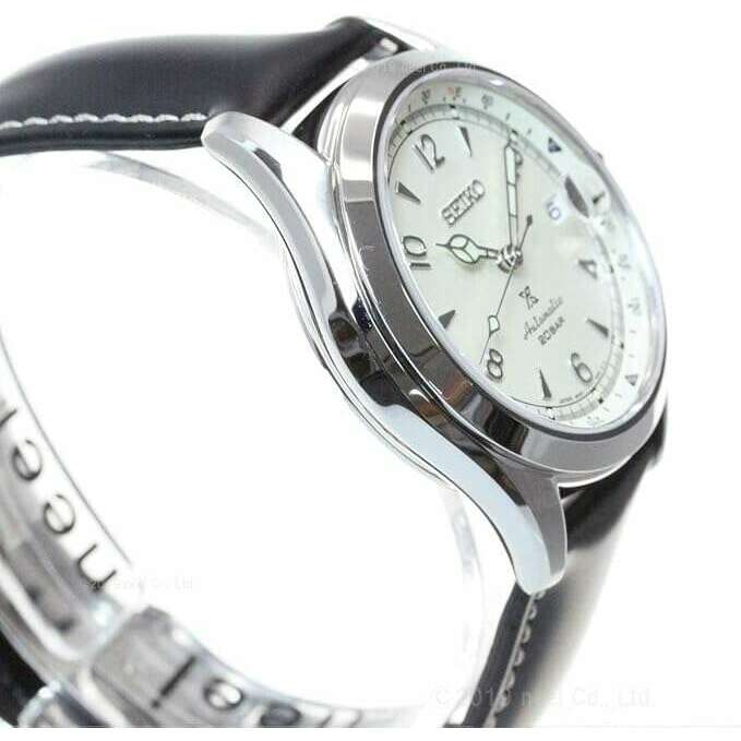ROOK JAPAN:SEIKO PROSPEX ALPINIST MECHANICAL AUTOMATIC LEATHER BELT BLACK & WHITE MEN WATCH SBDC089,JDM Watch,Seiko Prospex